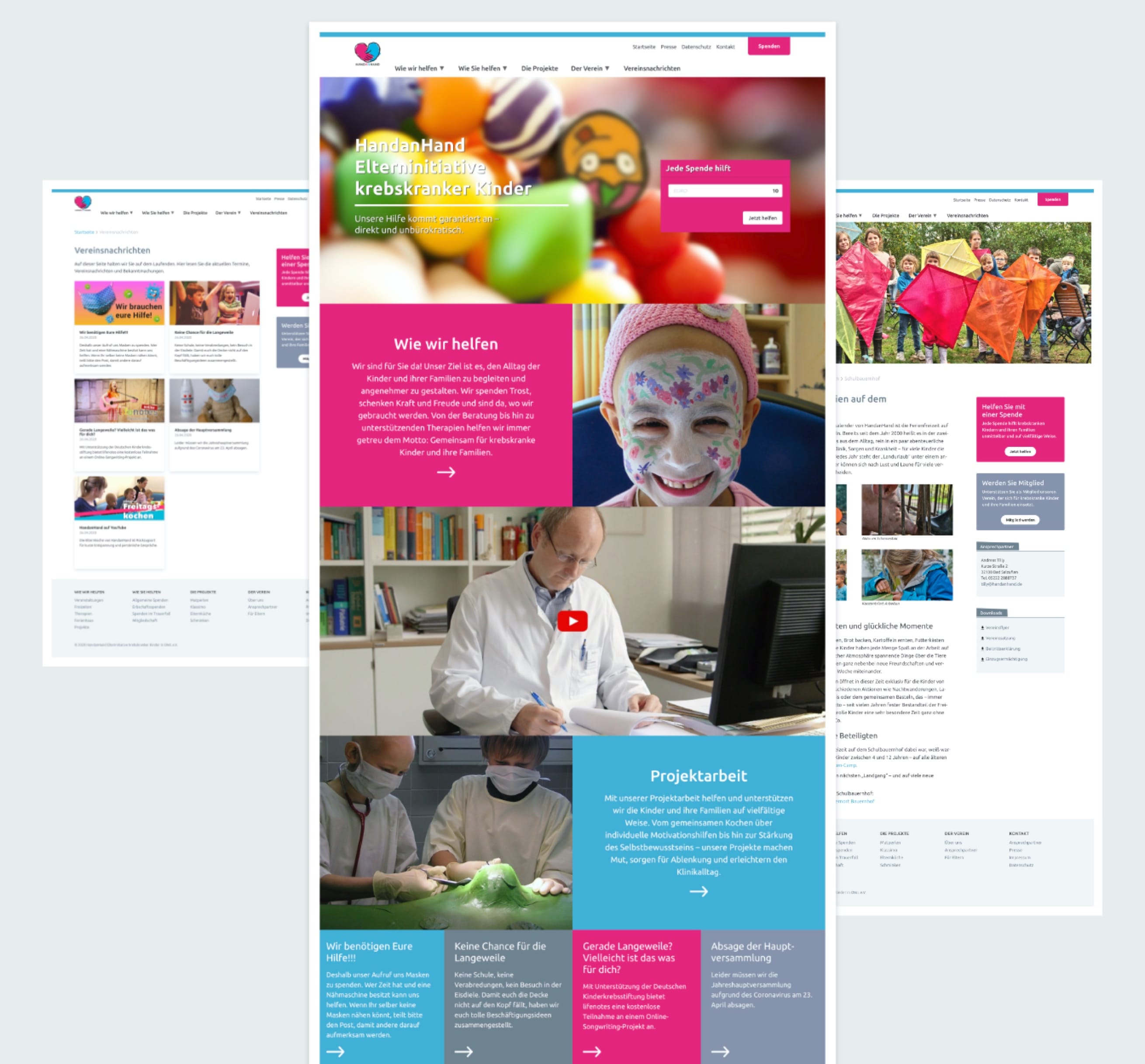 HandanHand Website Referenz